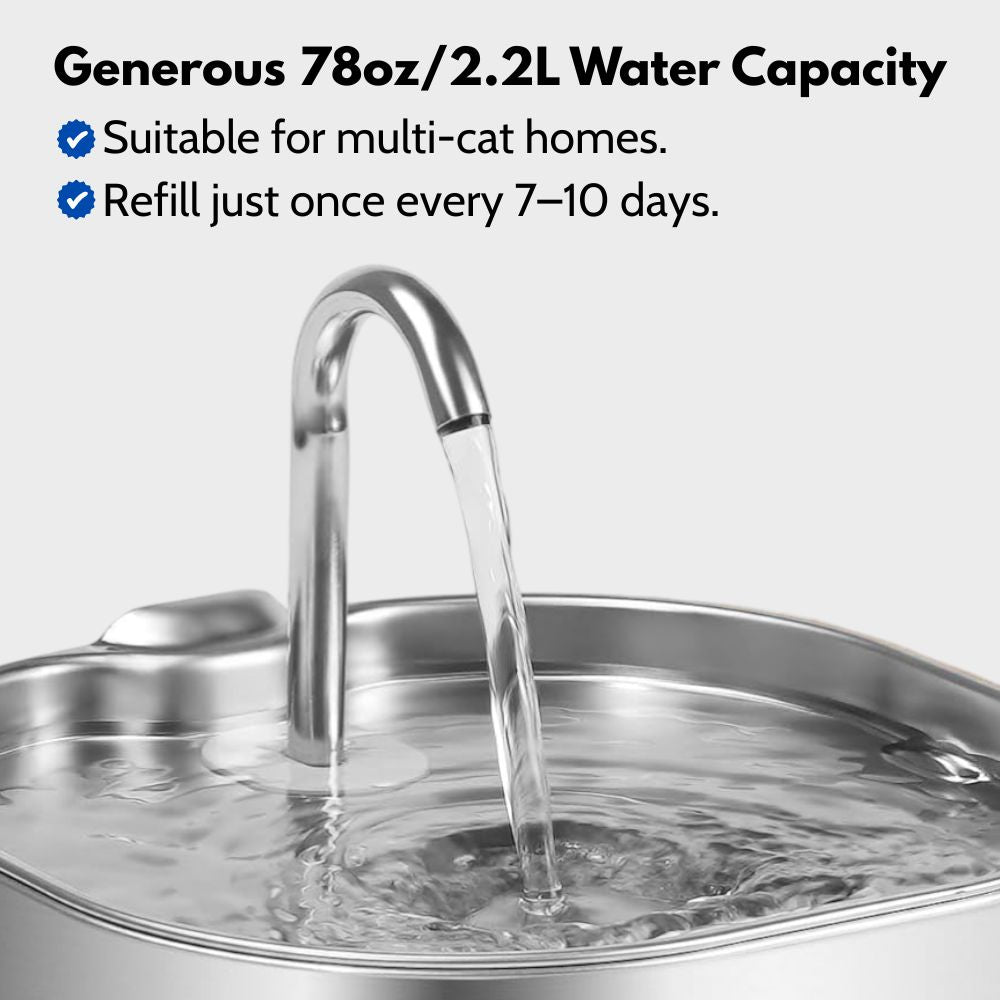 PantherPure™ Premium Stainless Steel Water Fountain