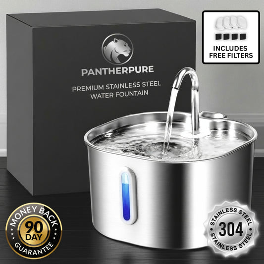 PantherPure™ Premium Stainless Steel Water Fountain