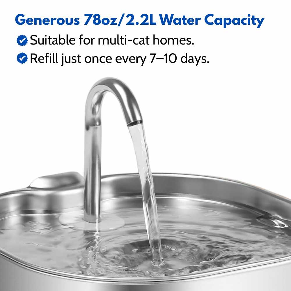 PantherPure™ Premium Stainless Steel Water Fountain