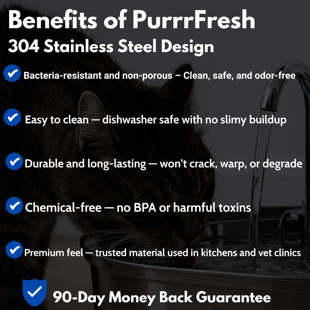 PantherPure™ Premium Stainless Steel Water Fountain