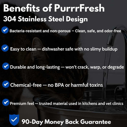 PantherPure™ Premium Stainless Steel Water Fountain